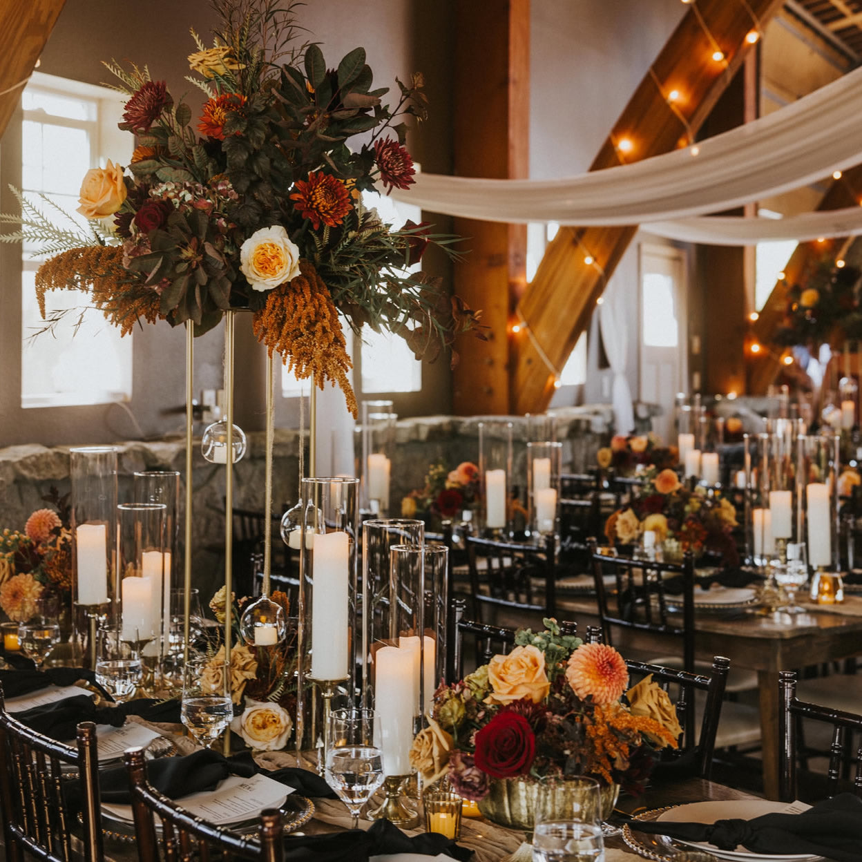 Flower-Forward Fall Wedding